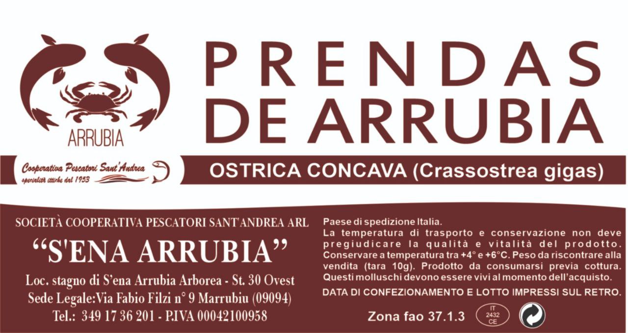 Prendas de Arrubia: Ostriche Crassostrea Gigas Premium dell'Oasi di S'Ena Arrubia
